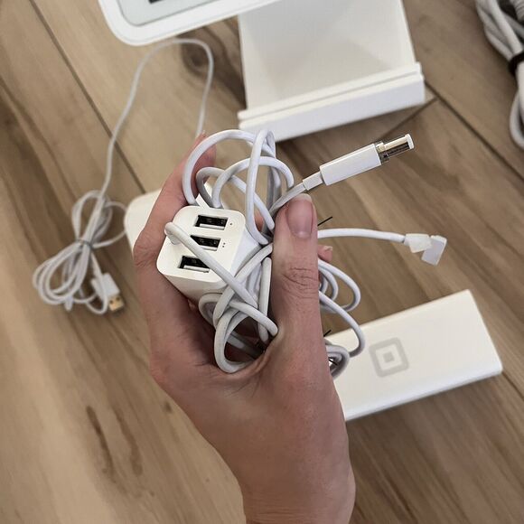 Square Stand POS Terminal with Card Tap Model w Cables S089 9.7" iPad Air Or Pro - Picture 3 of 6